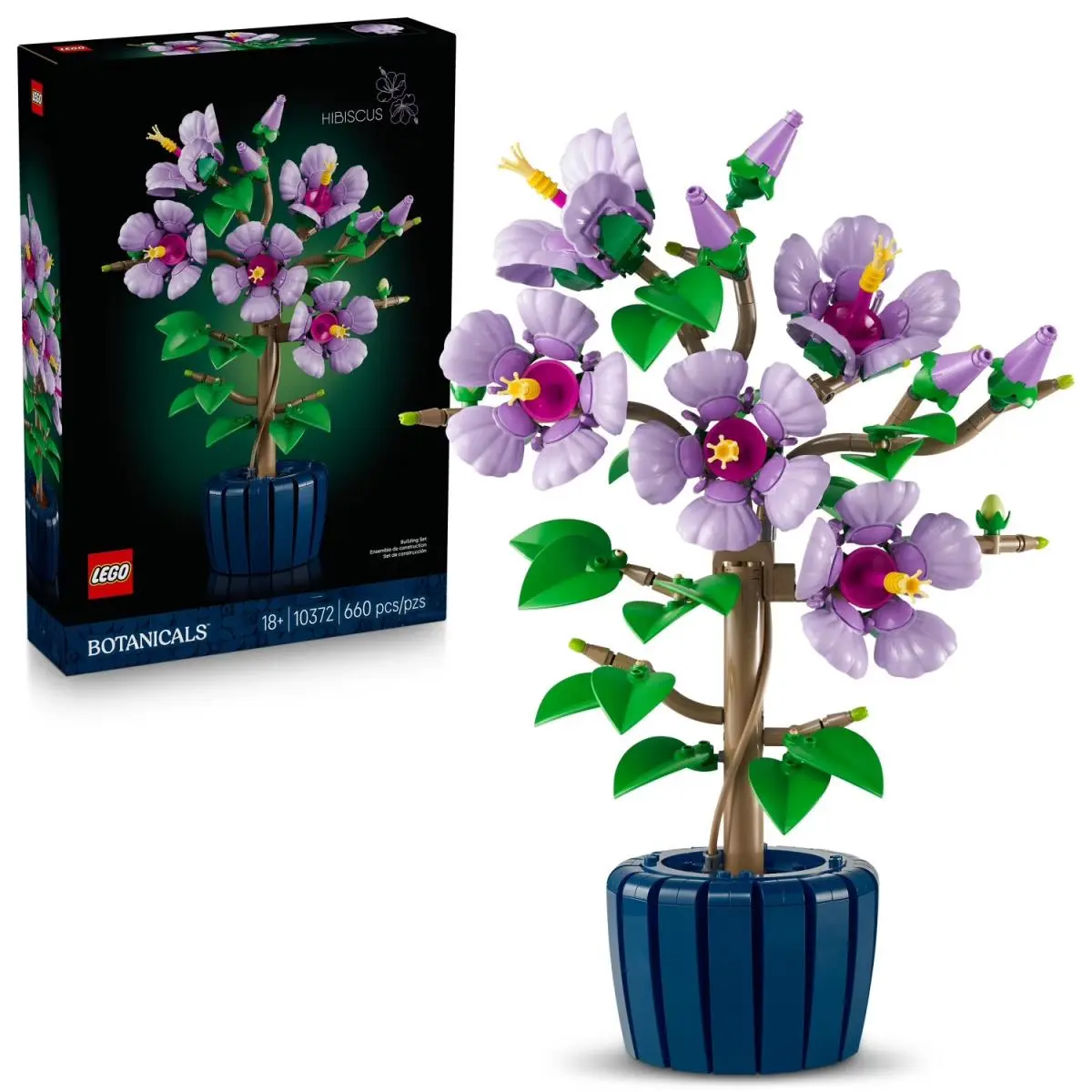 Lego® Botanicals 10372 Hibiscus Flower Building Set 18+ Home Office Decor Gift