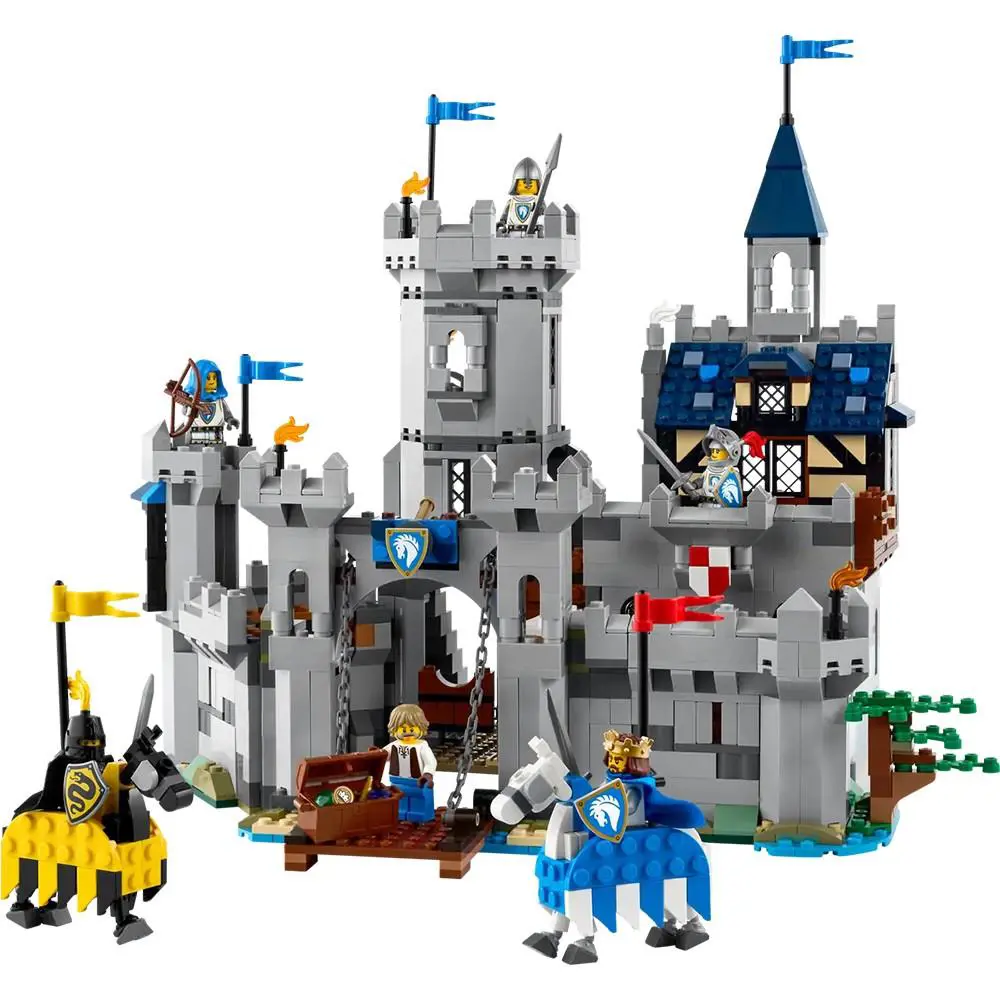 Lego Creator 3in1 Medieval Horse Knight Castle 1371 Pieces Building Set 31168
