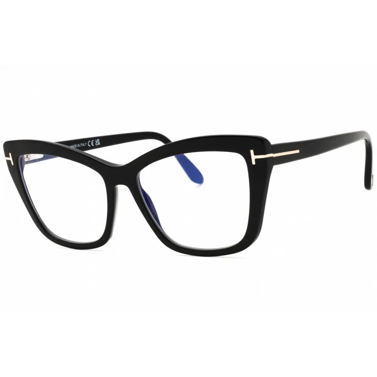 Tom Ford FT5826-B 001 Eyeglasses Shiny Black Clear Frame 55mm