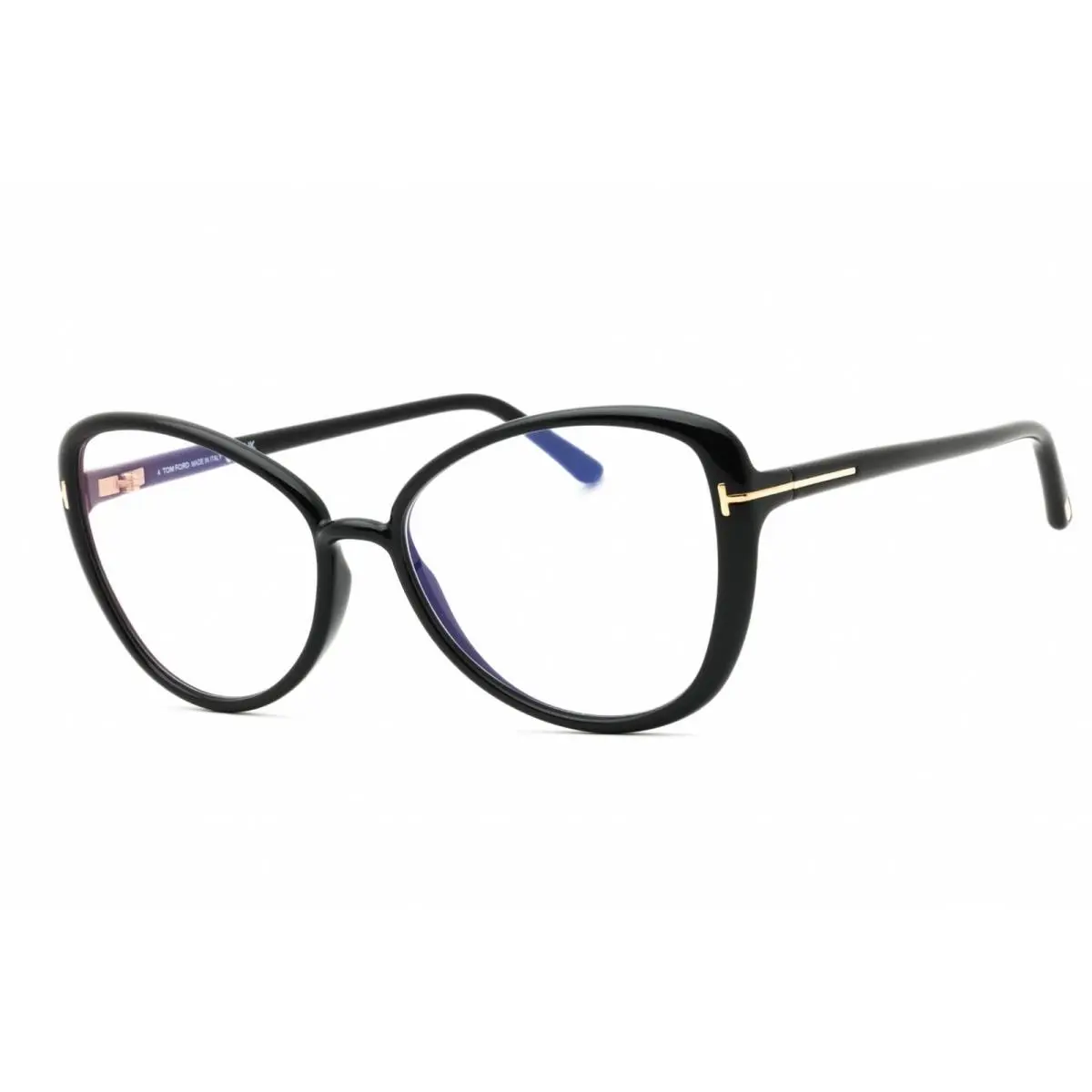 Tom Ford Women`s Eyeglasses Shiny Black Injected Propionate Frame FT5907-B 001