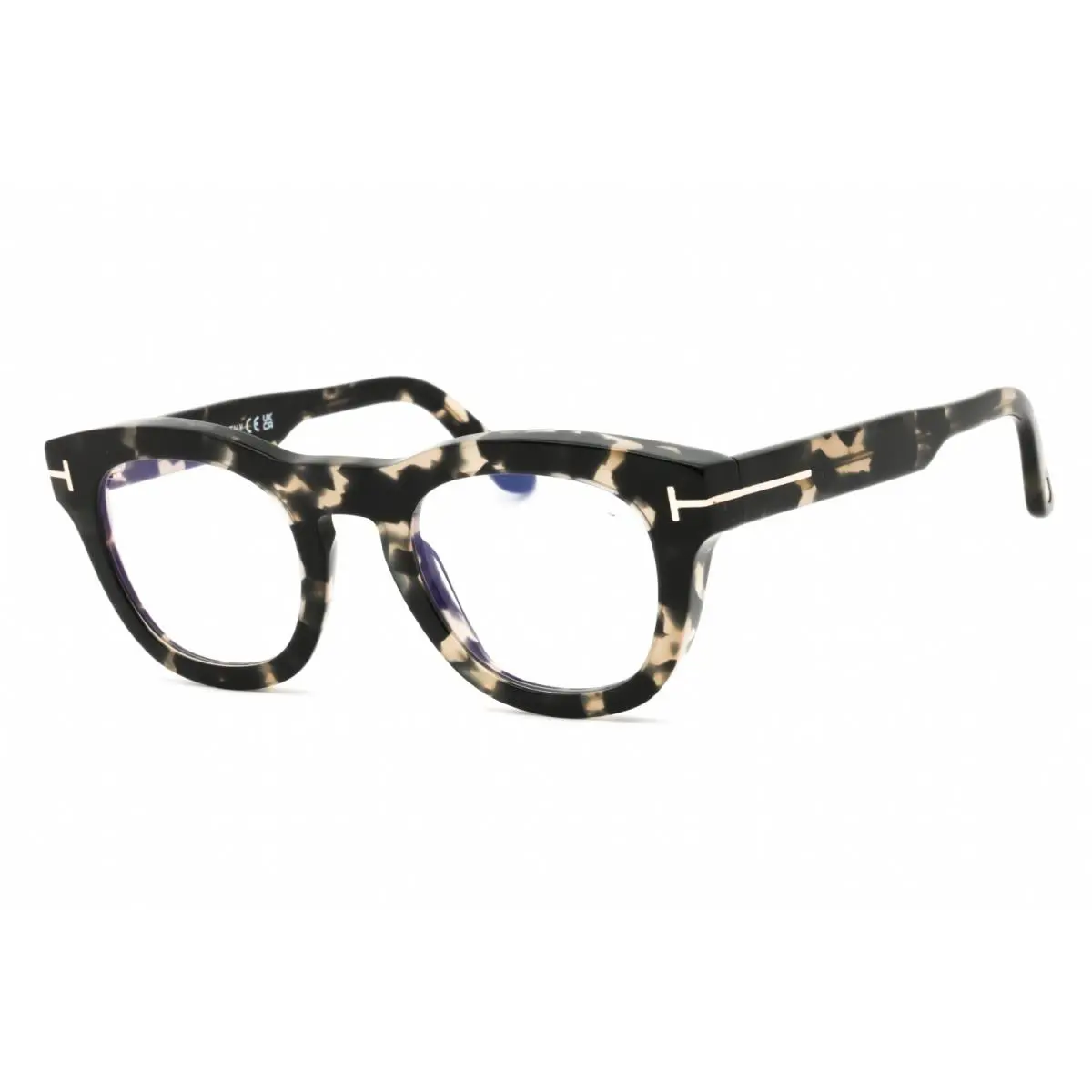 Tom Ford FT5873-B 005 Eyeglasses Black Havana Clear Frame 49mm