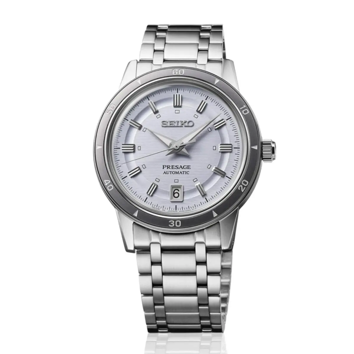 Seiko Presage SRPL73 39.5 mm Stainless Steel Purple Dial Automatic Men`s Watch