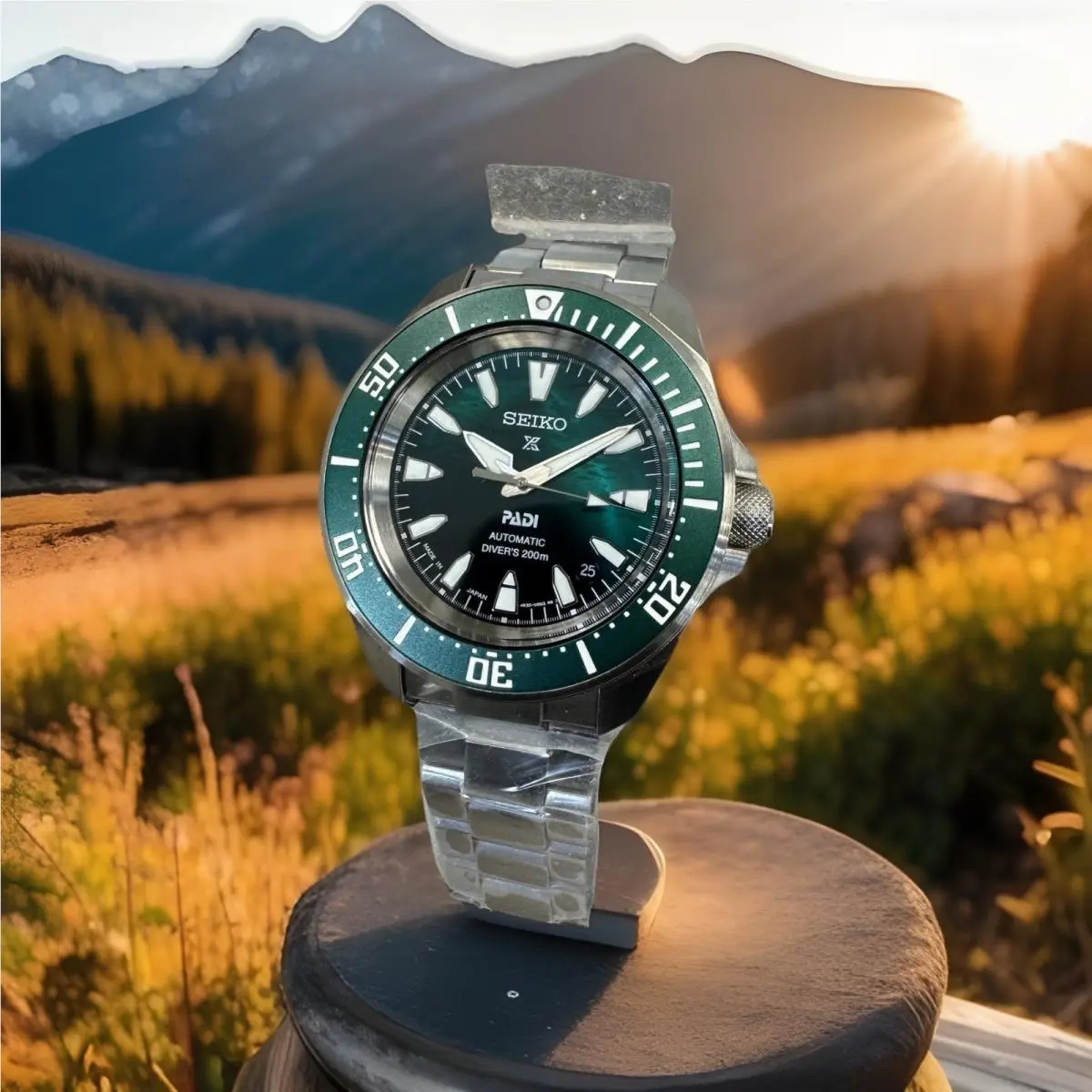 Seiko Prospex Sea Samurai Padi Divers Green Dial Special Edition Watch SRPL53
