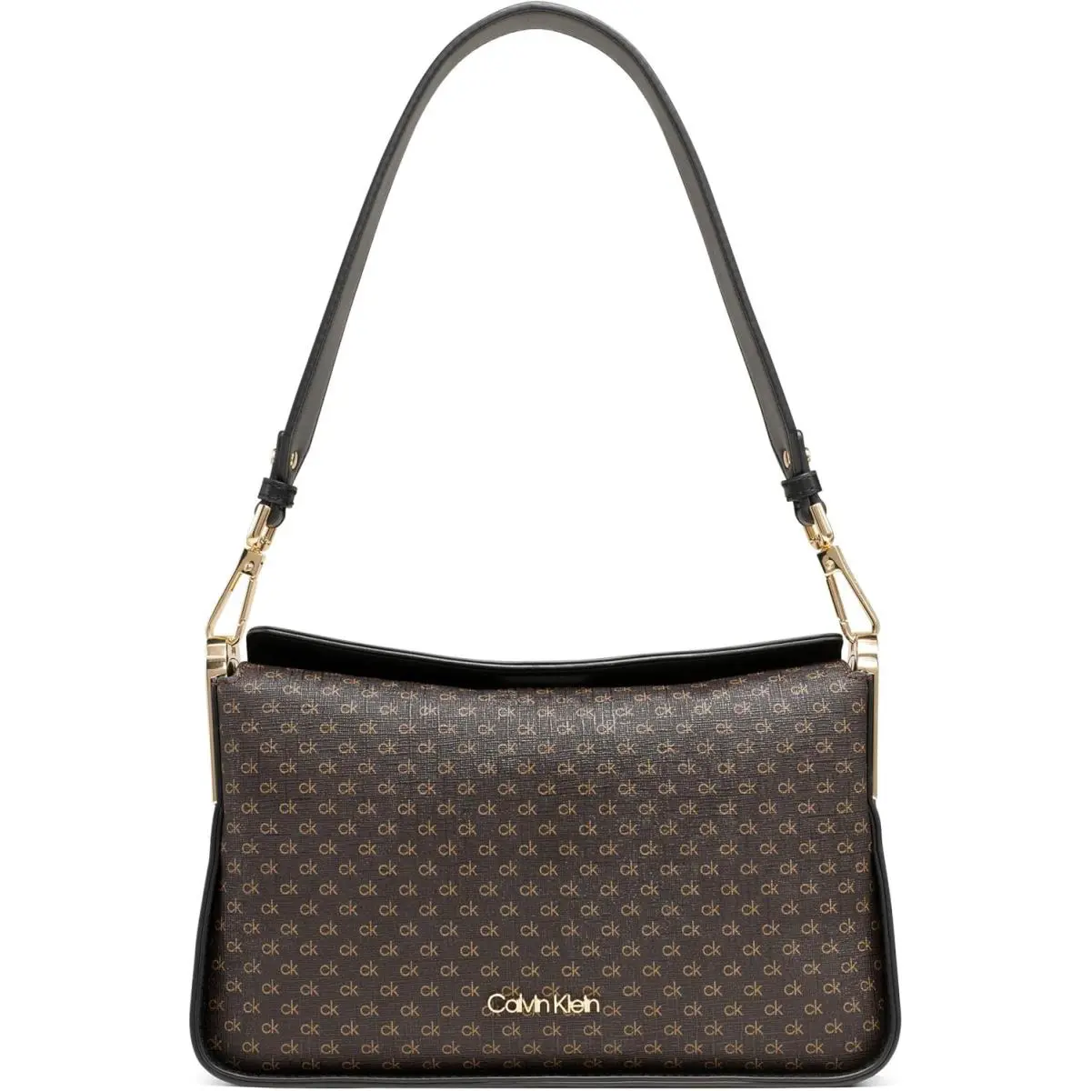 Calvin Klein Fay Shoulder Bag One Size Brown/khaki/black - Black, Brown
