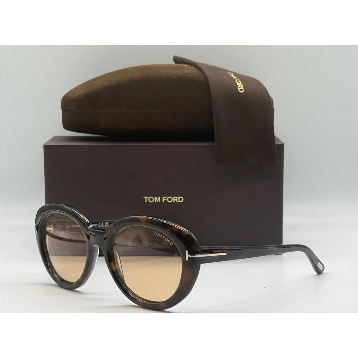 Tom Ford TF 1009 52E Havana Brown Sunglasses Frame 55-19