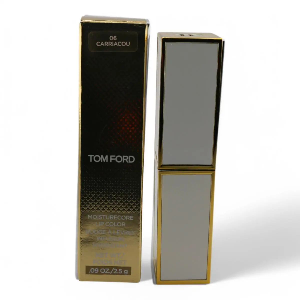 Tom Ford Lip Color 06 Carriacou Moisturecore Lipstick .09 oz / 2.5g