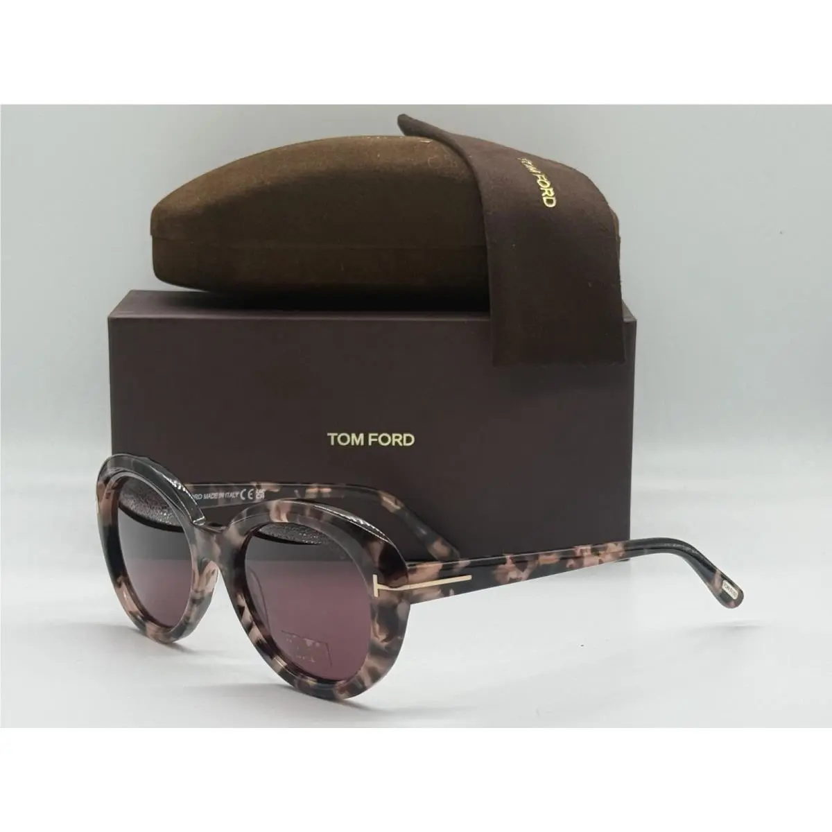 Tom Ford TF 1009 55Y Pink Havana Sunglasses Frame 55-19