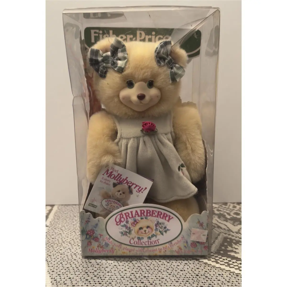 Fisher Price Briarberry Collection Mollyberry Bear Plush Vintage 1998