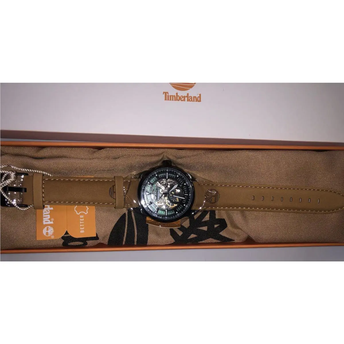 Timberland Montville Automatic Watch with Brown Strap TDWGE0041801