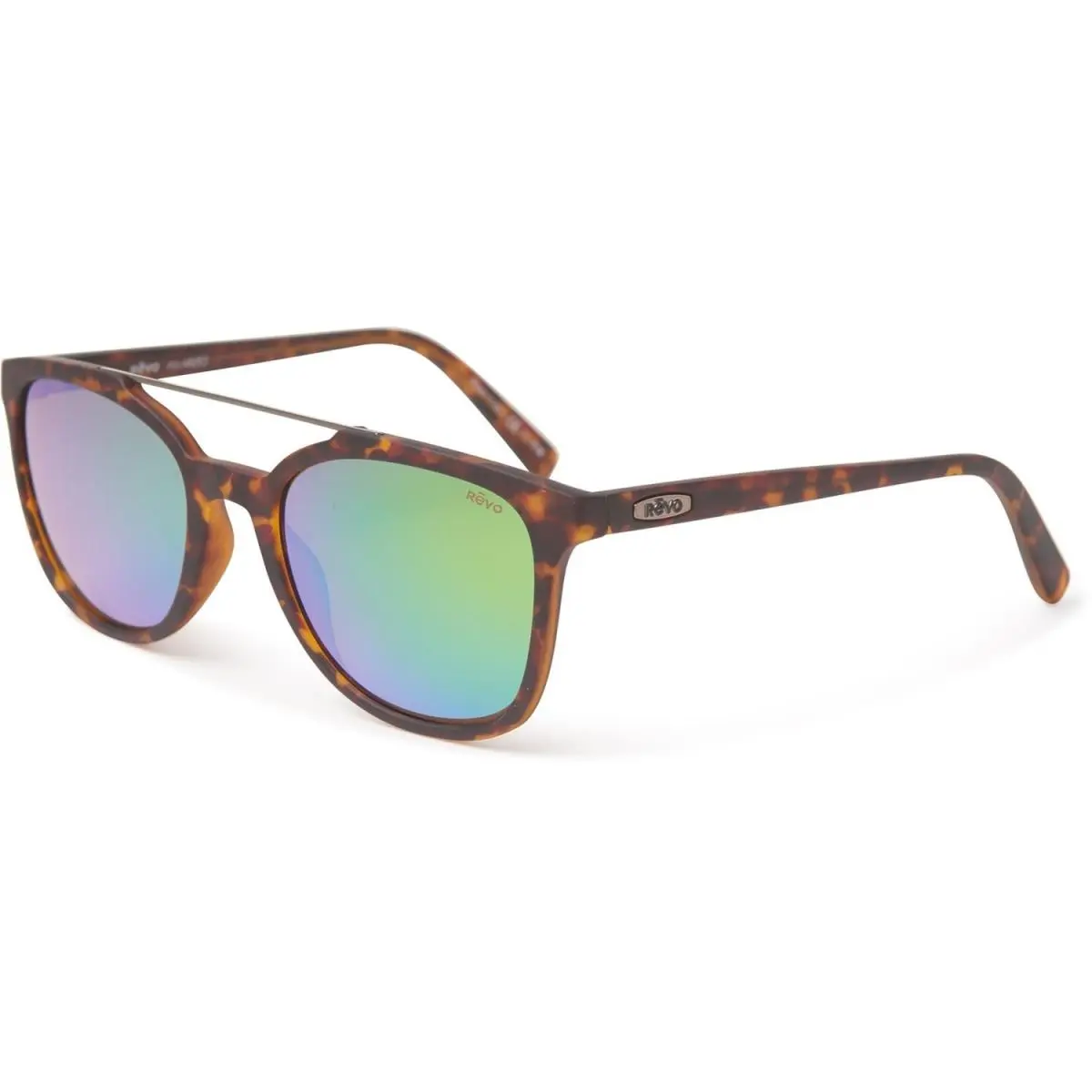 Clayton Sunglasses - RE 1040 12GN/MatteTortoise/Evergreen by Revo