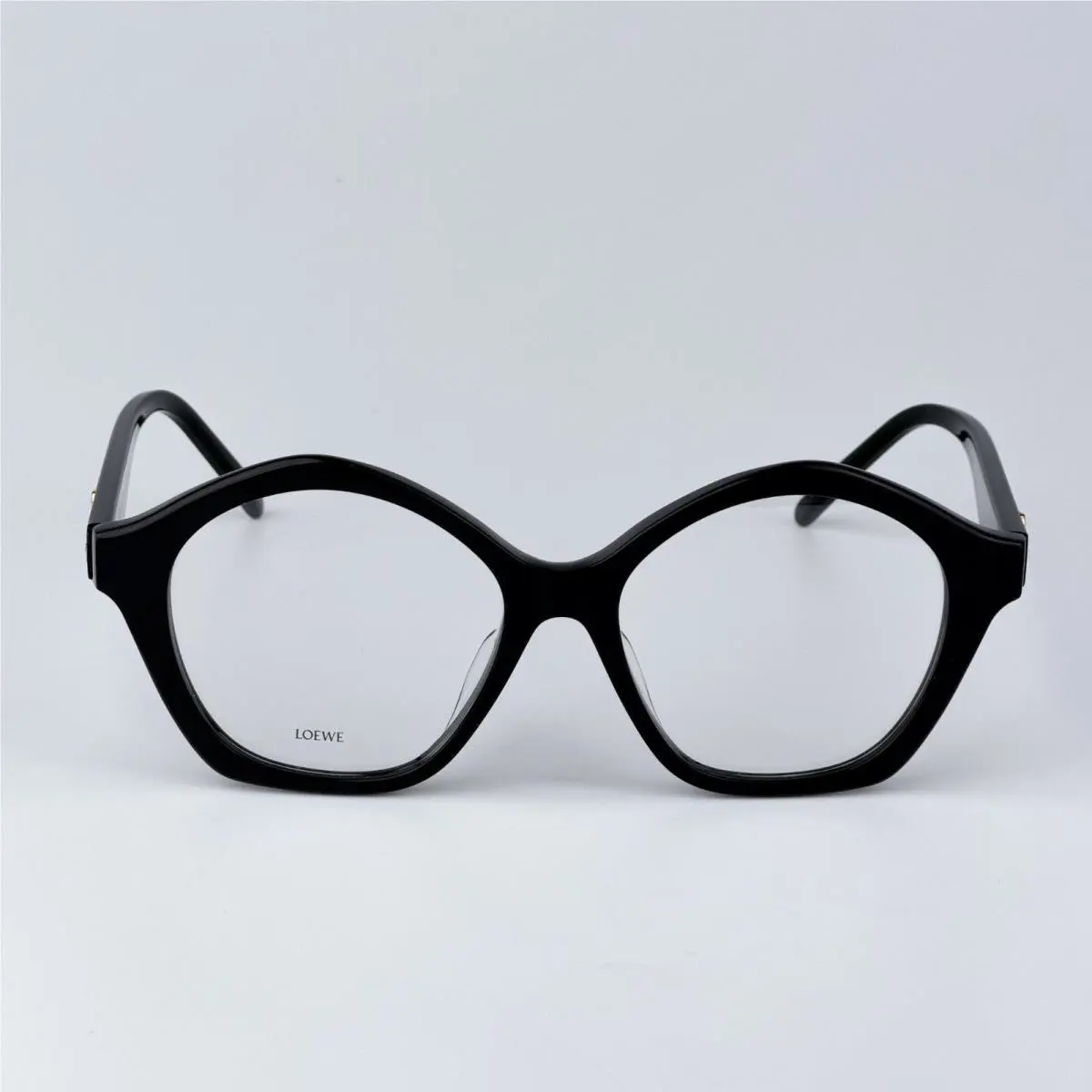Loewe Men Eyeglasses Black Demo Round LW50053F Curvy 001