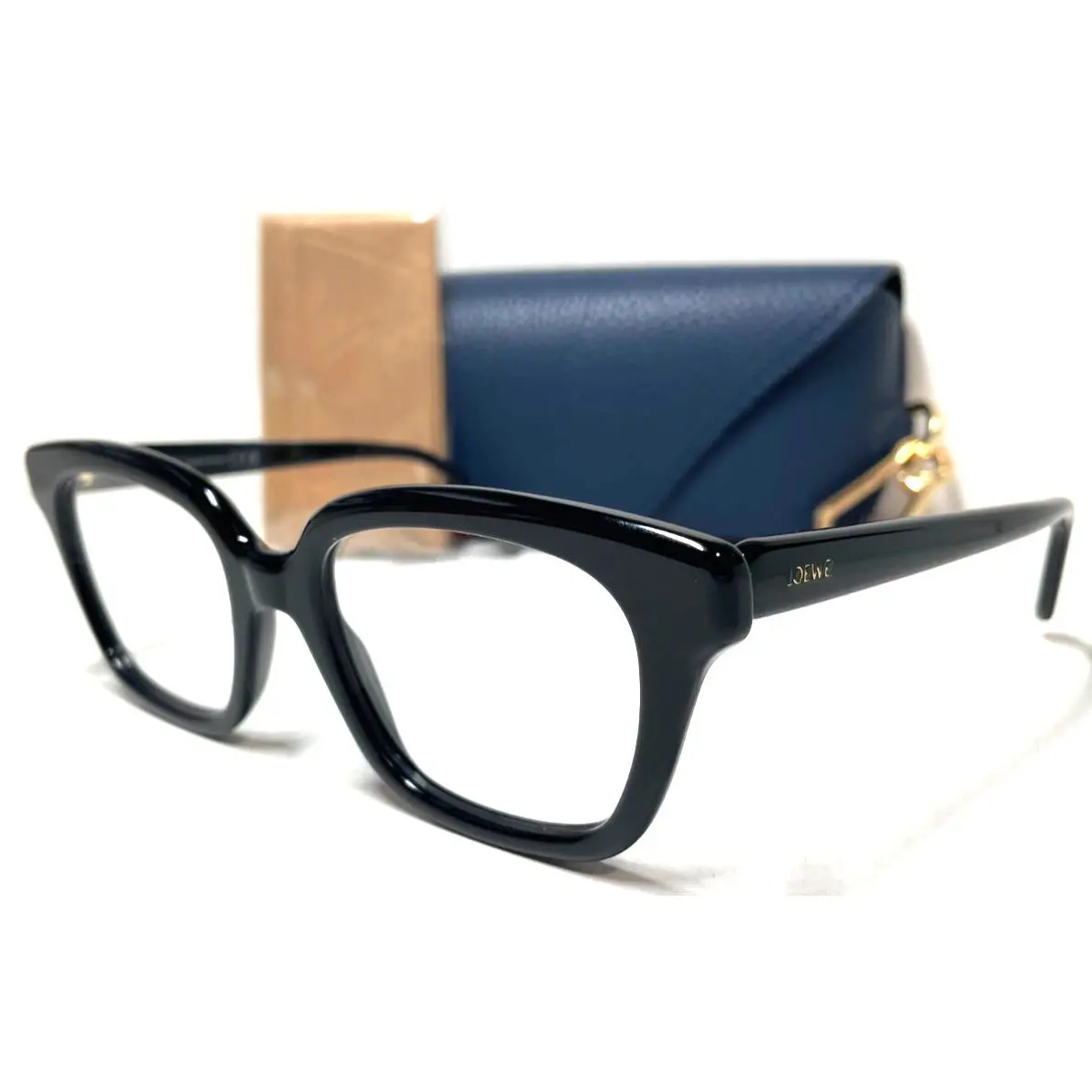 Slim LW 50083I 001 Shiny Black Eyeglasses Frame 51-19 by Loewe