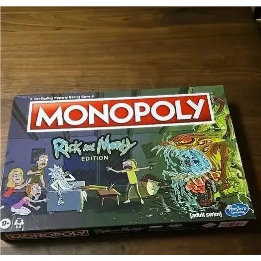 Rick Morty Monopoly Adult Swim Edition Board Game 2016