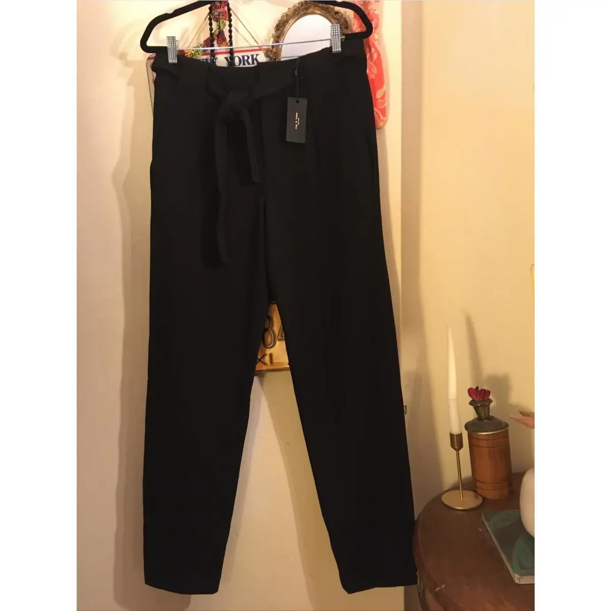 Rag Bone Archetype Roxie Pant Black Sz M See Details•pics