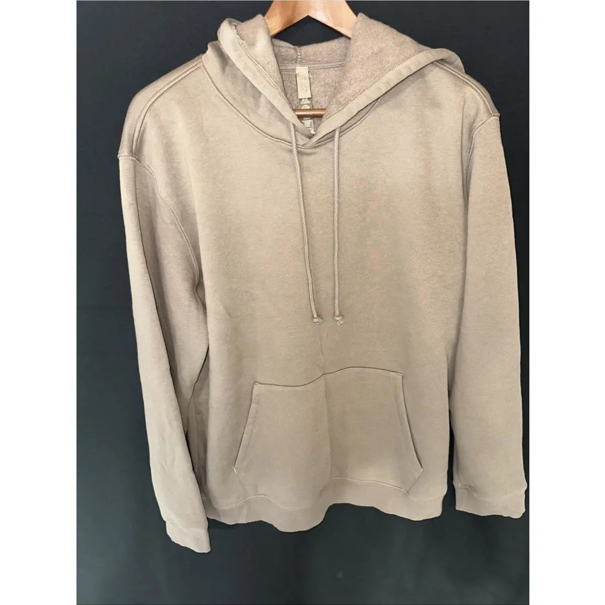 Cotton Fleece Classic Pullover Hoodie Color Truffle Sz Medium TP-PL0-5425M by Skims