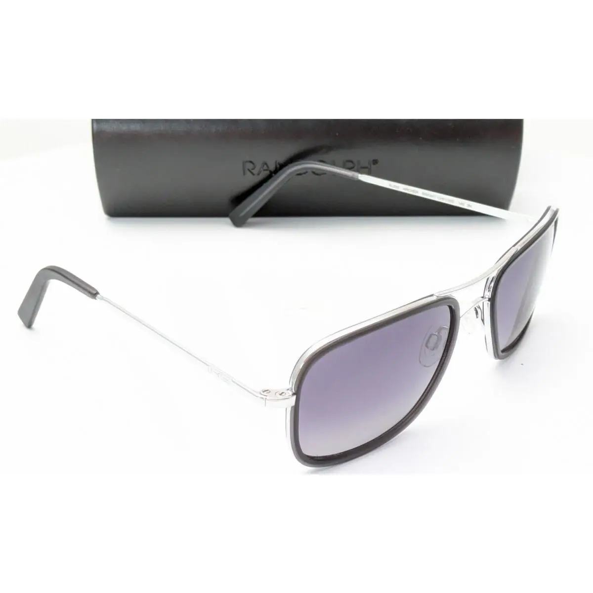 Archer AL002 Pilot Bright Chrome Coastal Gray Unisex Sunglasses 59mm by Randolph