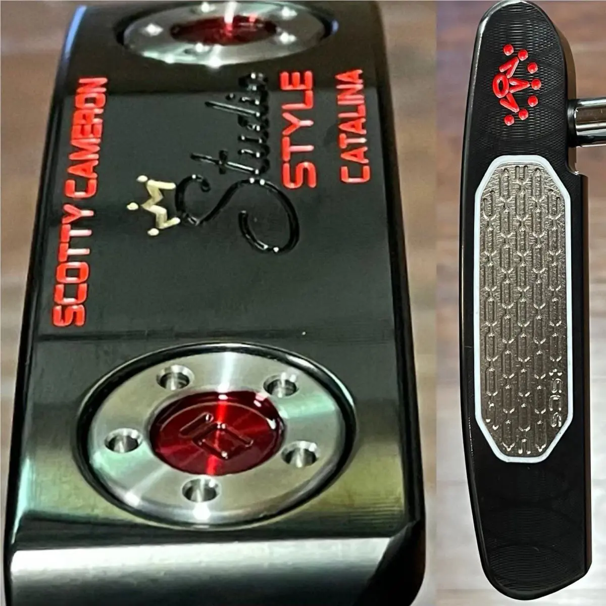 Scotty Cameron  - Studio Style Catalina - 2025 - SCS - Xtreme Dark Finish - DLC - Red, Lie Angle: Black 0