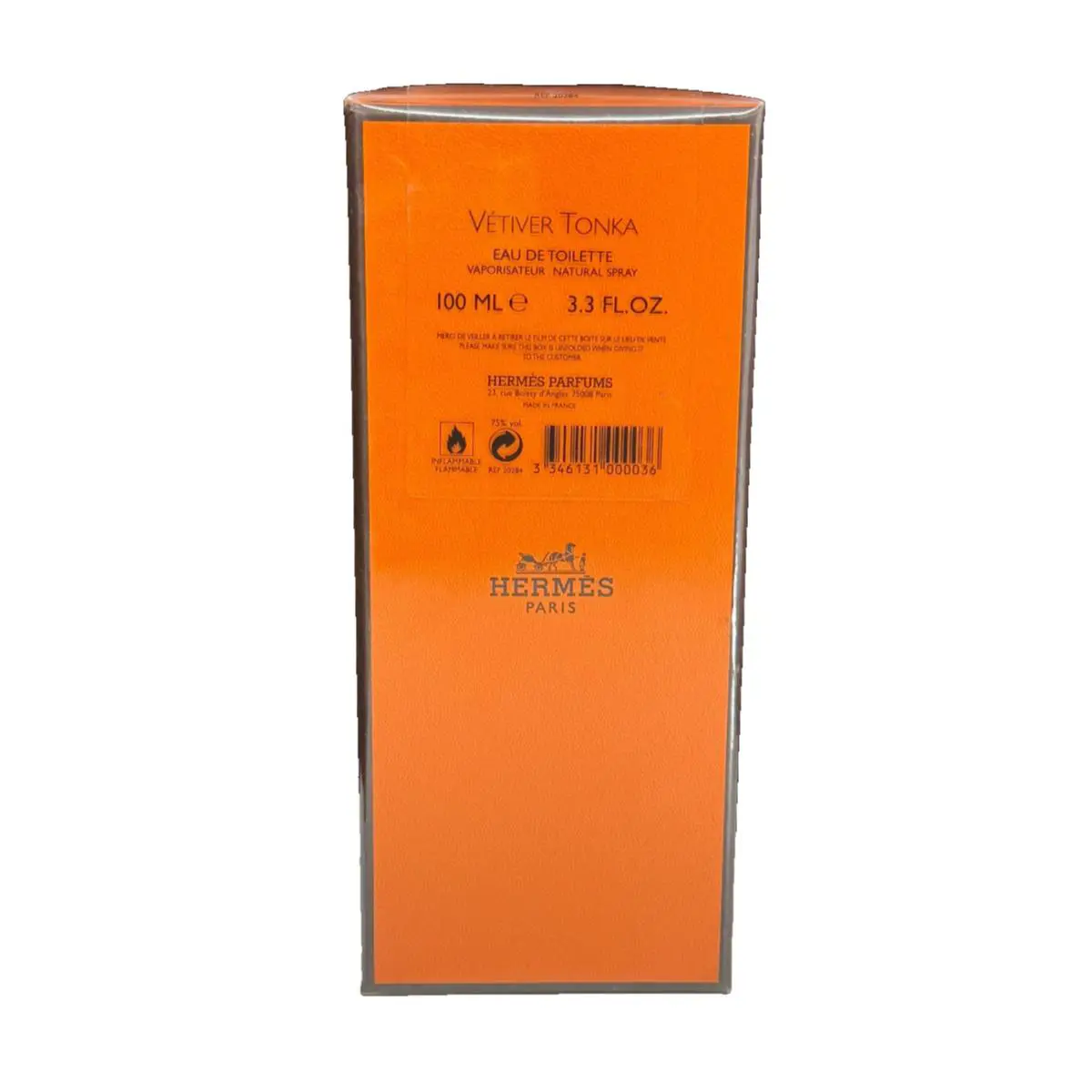Vetiver Tonka by Hermes 100ml/3.3 oz 2009 Edition