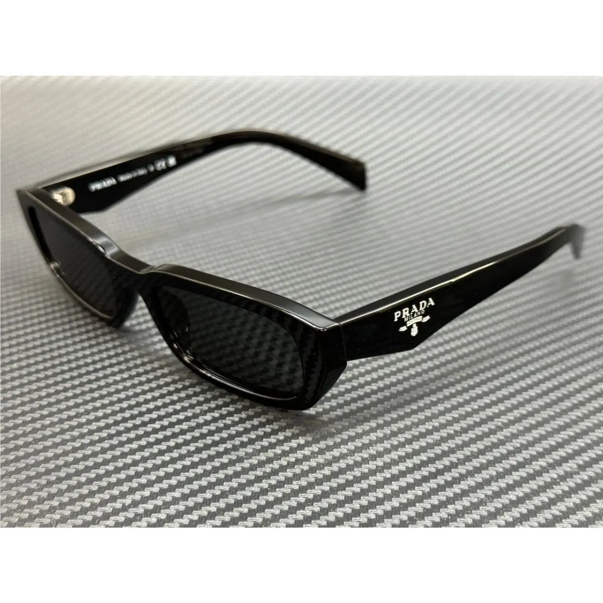 Prada PR B06S 16K08Z Black Grey Women`s 53 mm Sunglasses