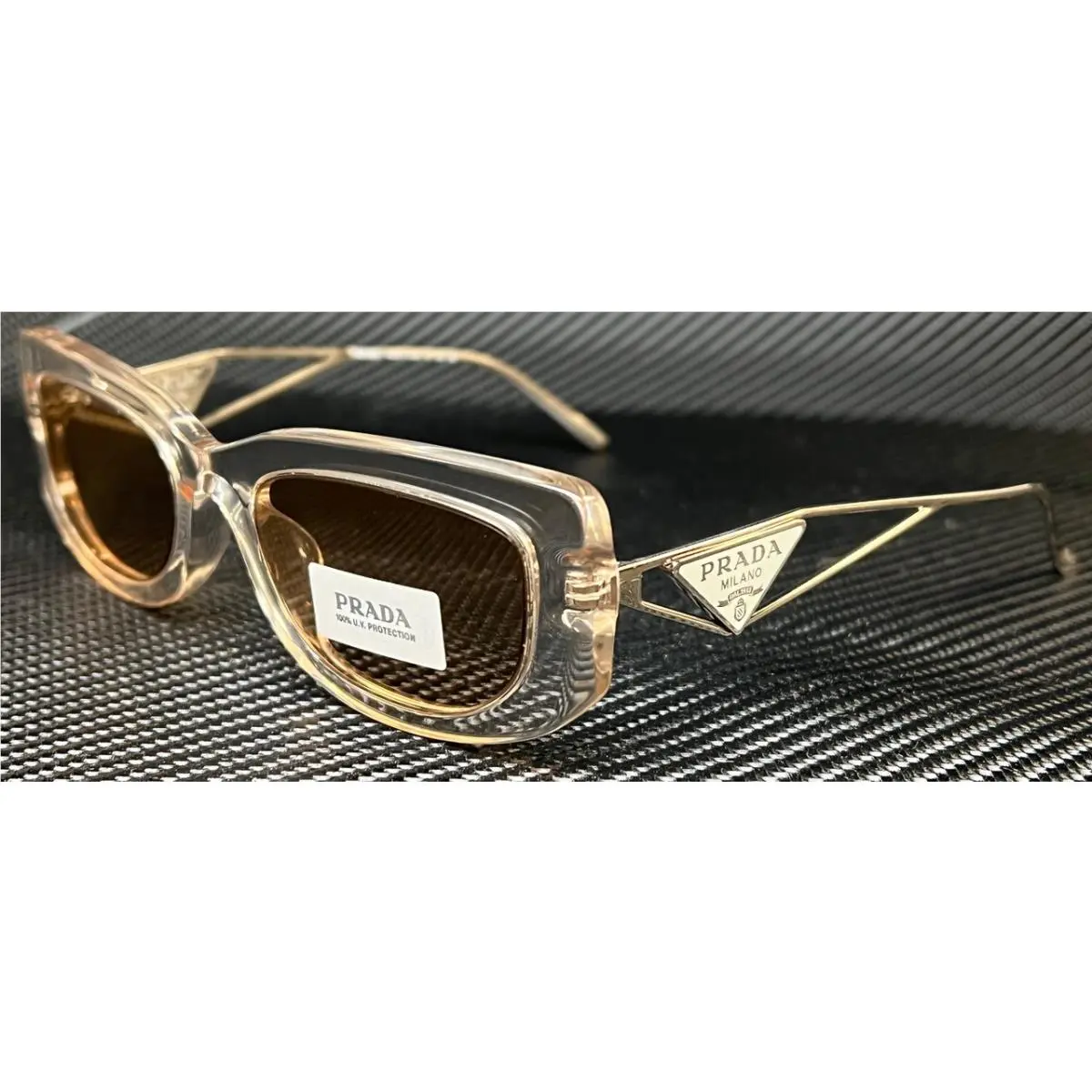 Prada PR 14YS 19M4I2 Crystal Beige Women`s 53 mm Sunglasses