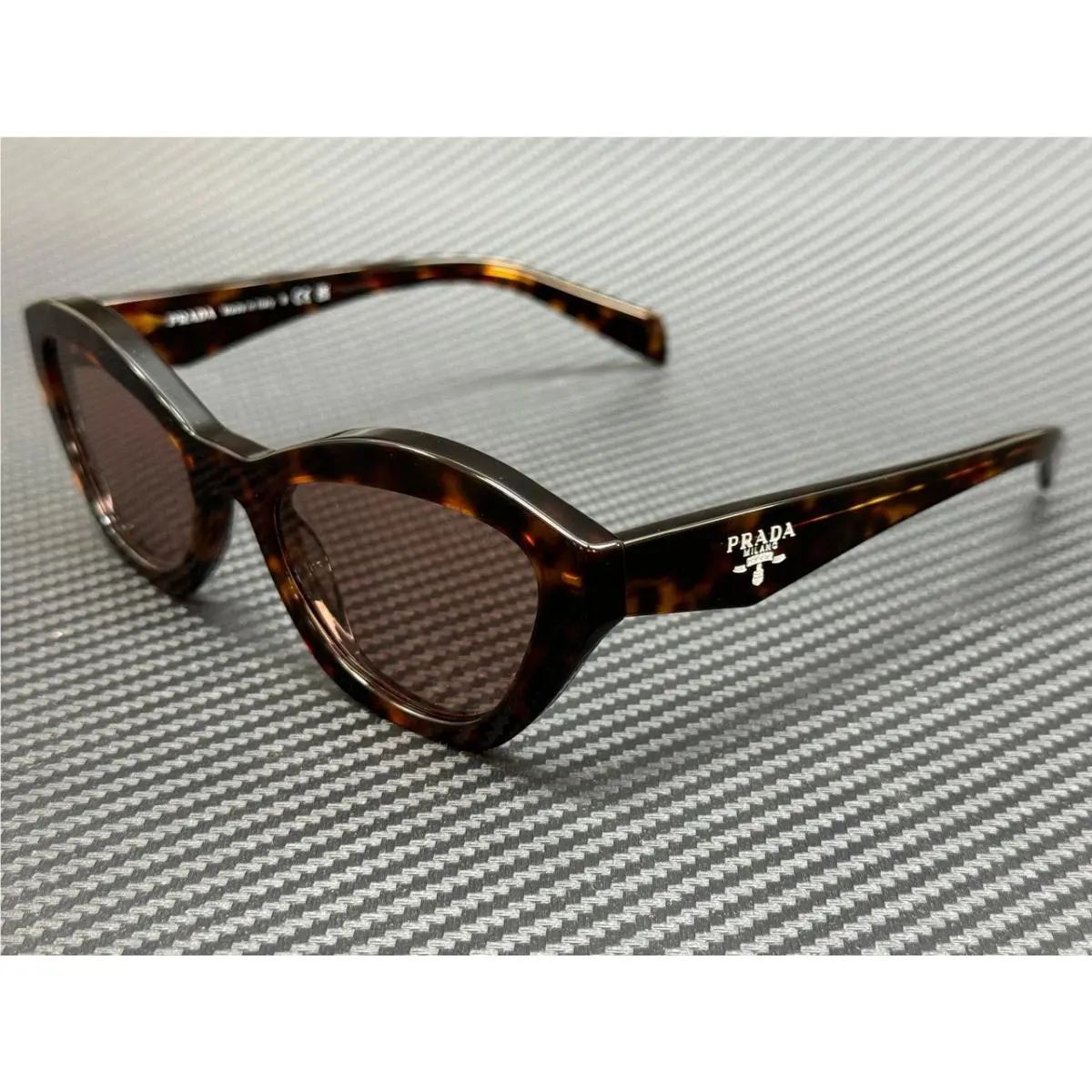 Prada PR A02S 17N60B Root Tortoise Brown Women`s 52 mm Sunglasses