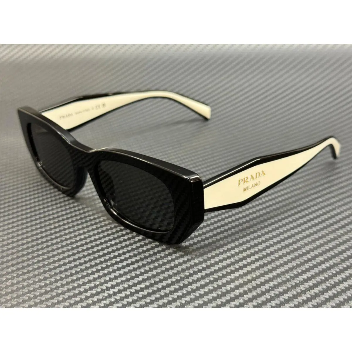 Prada PR B05S 09Q08Z Black Grey Women`s 53 mm Sunglasses