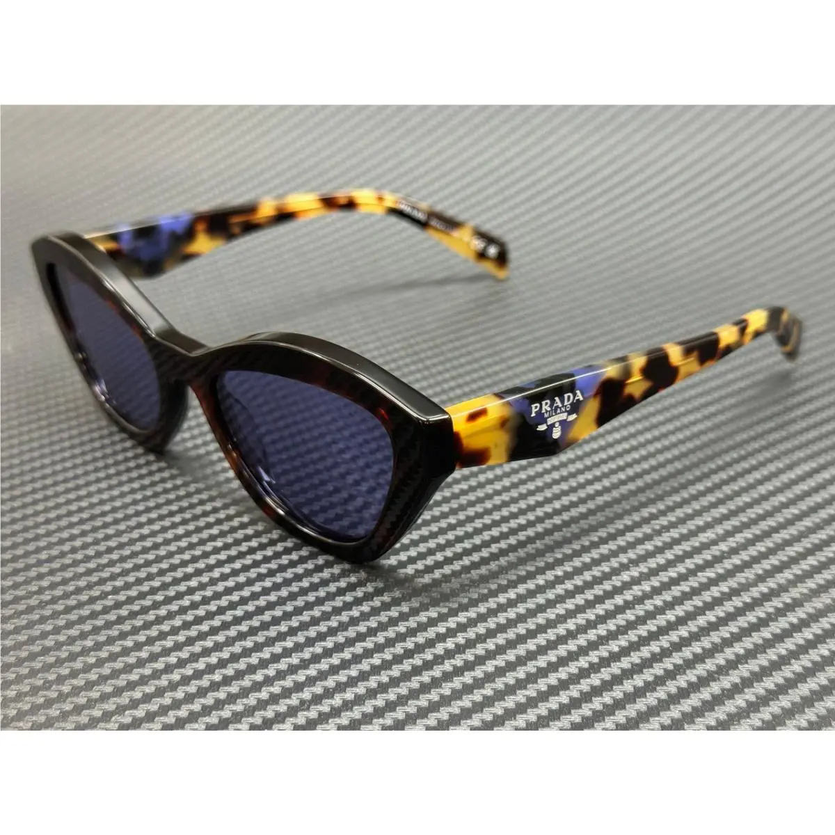 Prada PR A02S 17N50B Havana Violet Mirror Women`s 52 mm Sunglasses