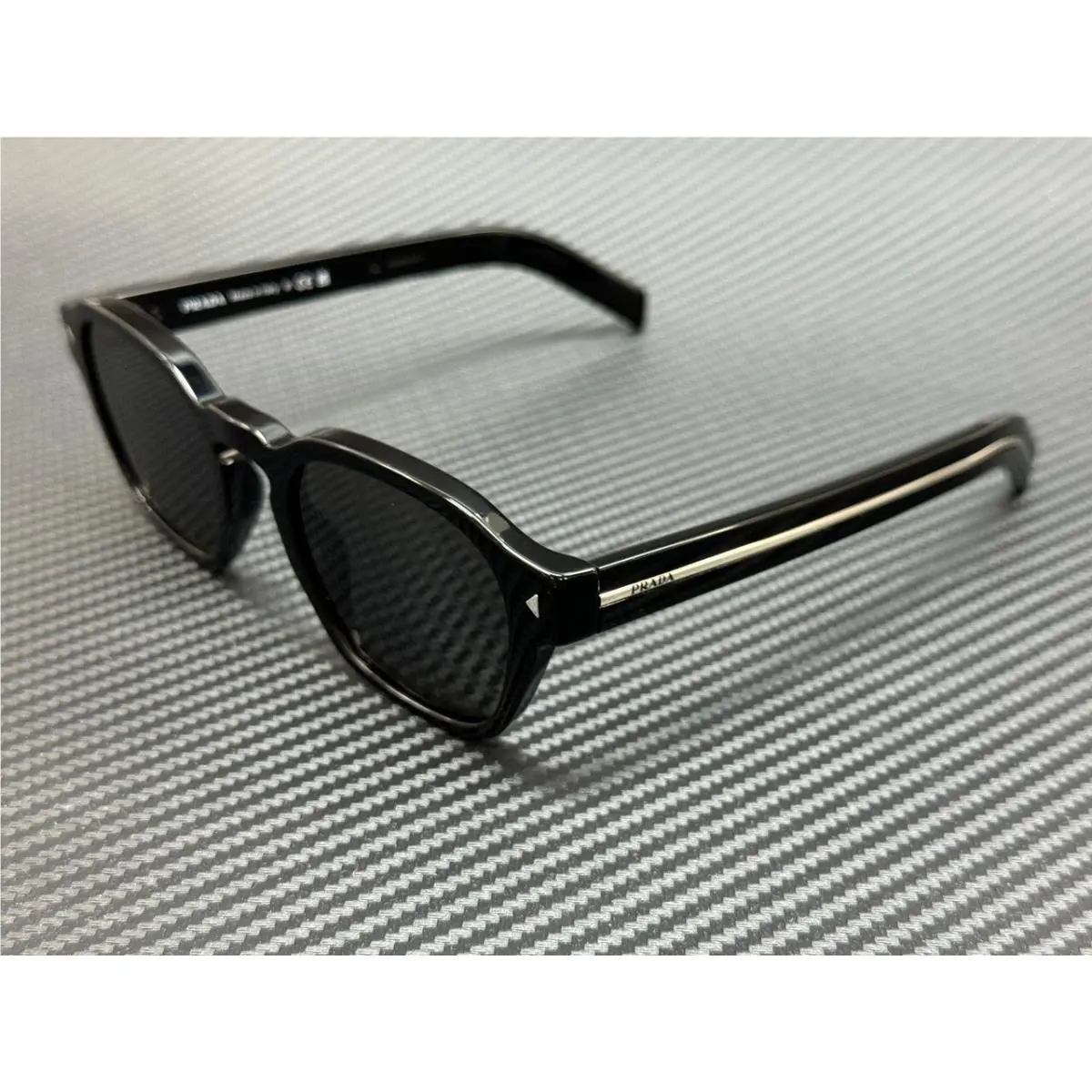 Prada PR A16S 16K731 Black Grey Unisex 52 mm Sunglasses