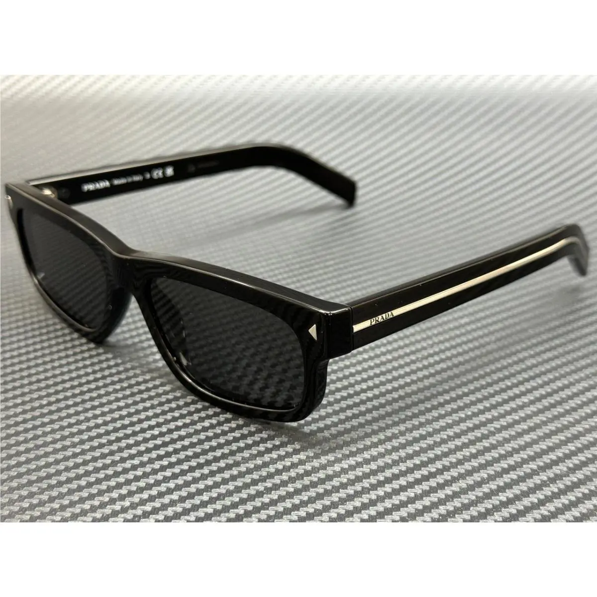 Prada PR B11S 16K731 Black Dark Grey Men`s 57 mm Sunglasses