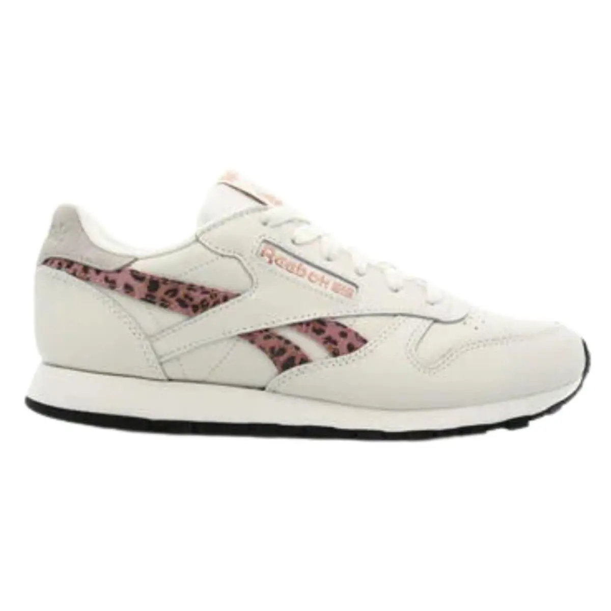 Reebok Cl Lthr Shoes Womens Style : H67809 - CHALK/BLACK/ROSGOL