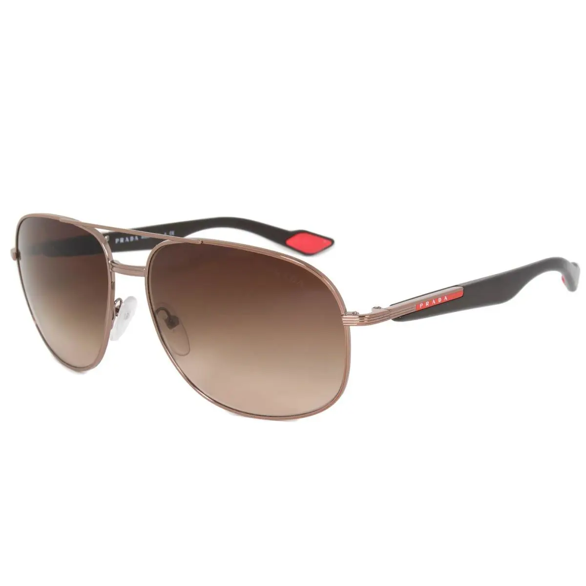 Prada Sport Sunglasses PS50MS 4AC6S1 61mm Matte Brown / Brown Gradient Lens - Frame: Matte Brown, Lens: Brown