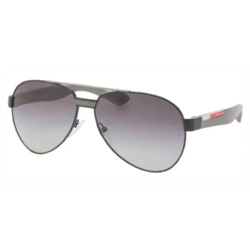 Prada Sport Sunglasses PS55MS 7AX3M1 60mm Silver / Dark Grey Gradient Lens