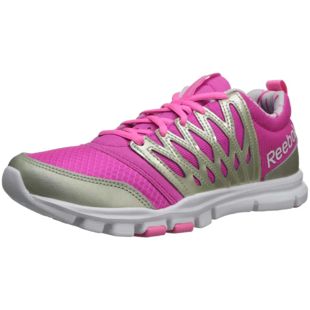 Reebok Yourflex Trainette 5.0 L Sneakers Womens Size US 5.5 Pink Memory Tech - Pink