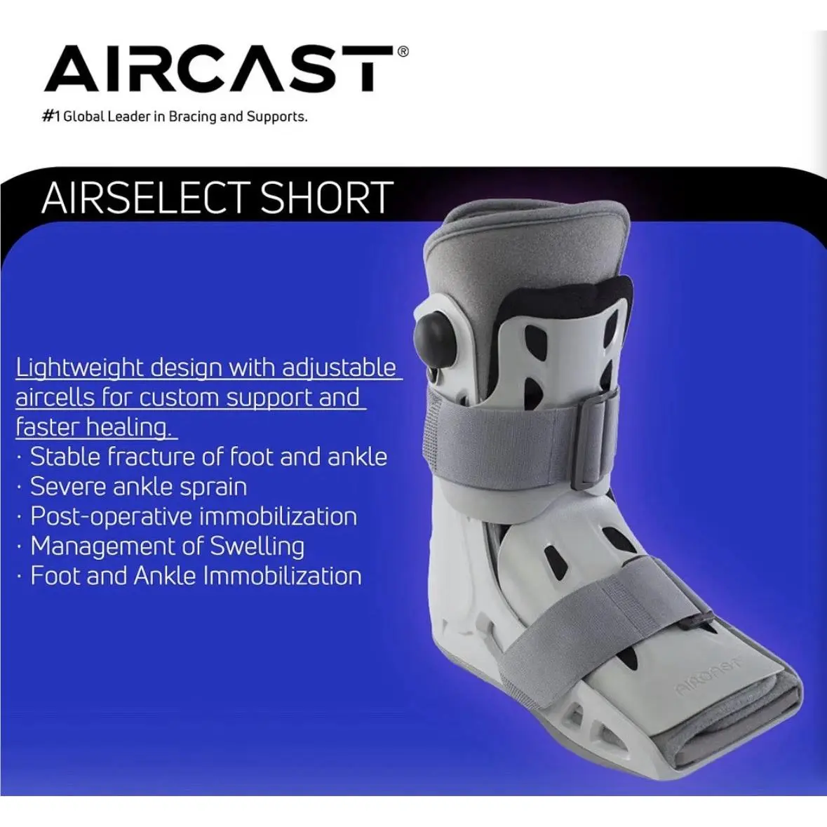 Aircast  - aircast airselect walker - airselect walker - 01ES-M - Gray 3