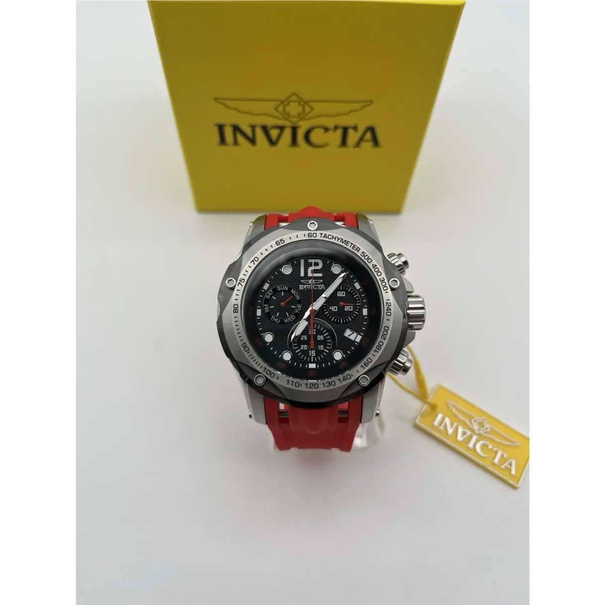 Invicta Speedway Cruise Turbo Men`s 51mm Red Swiss Chronograph Watch 33934