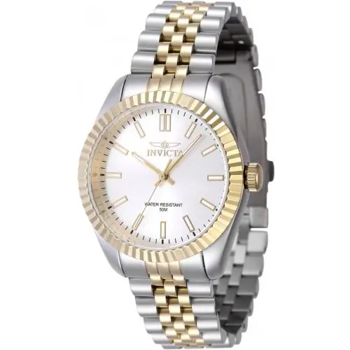 Invicta Women`s Watch Specialty Quartz Silver Dial Two Tone Steel Bracelet 47500