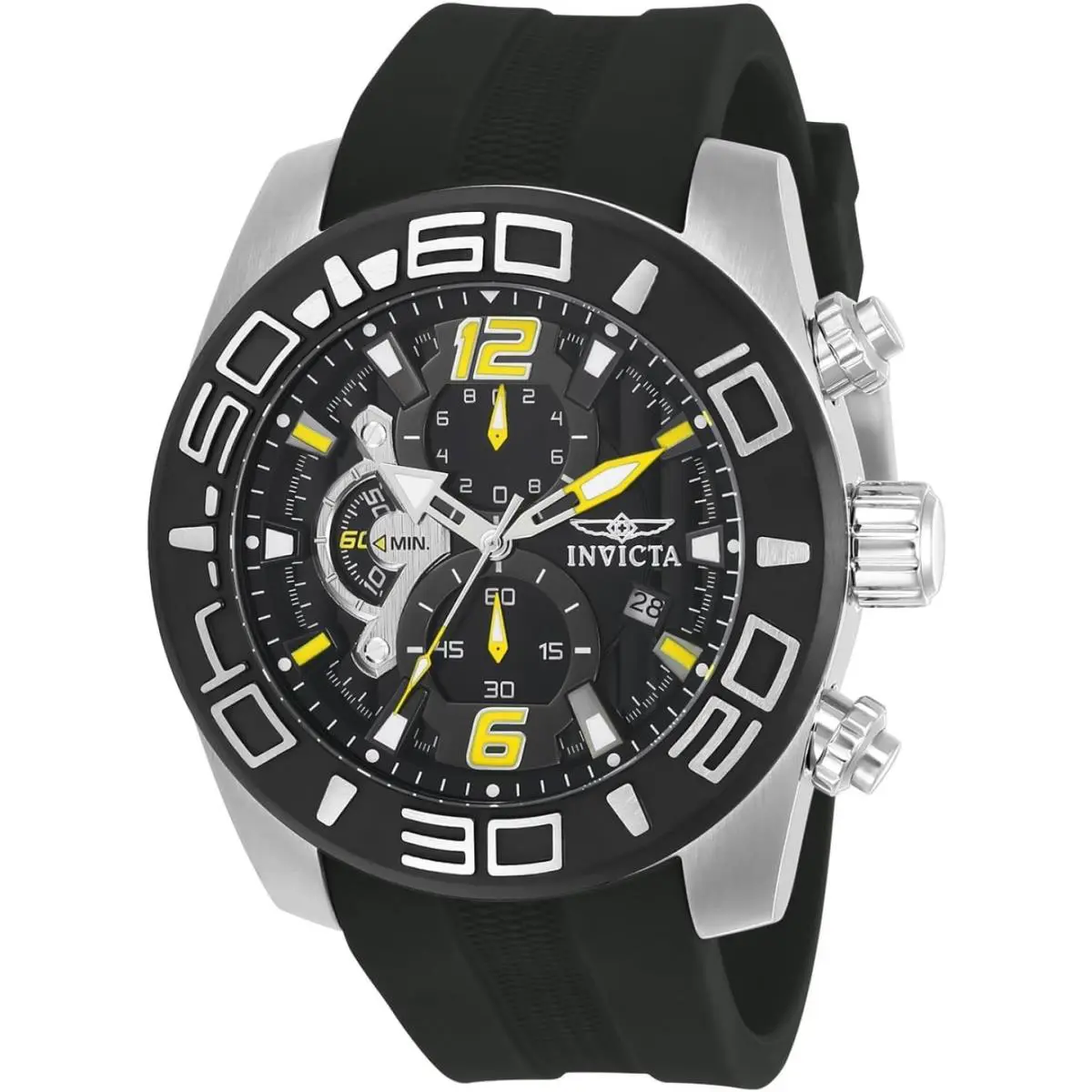 Invicta 22809 Men`s `pro Diver` Quartz 50mm Stainless Steel and Silicone Watch