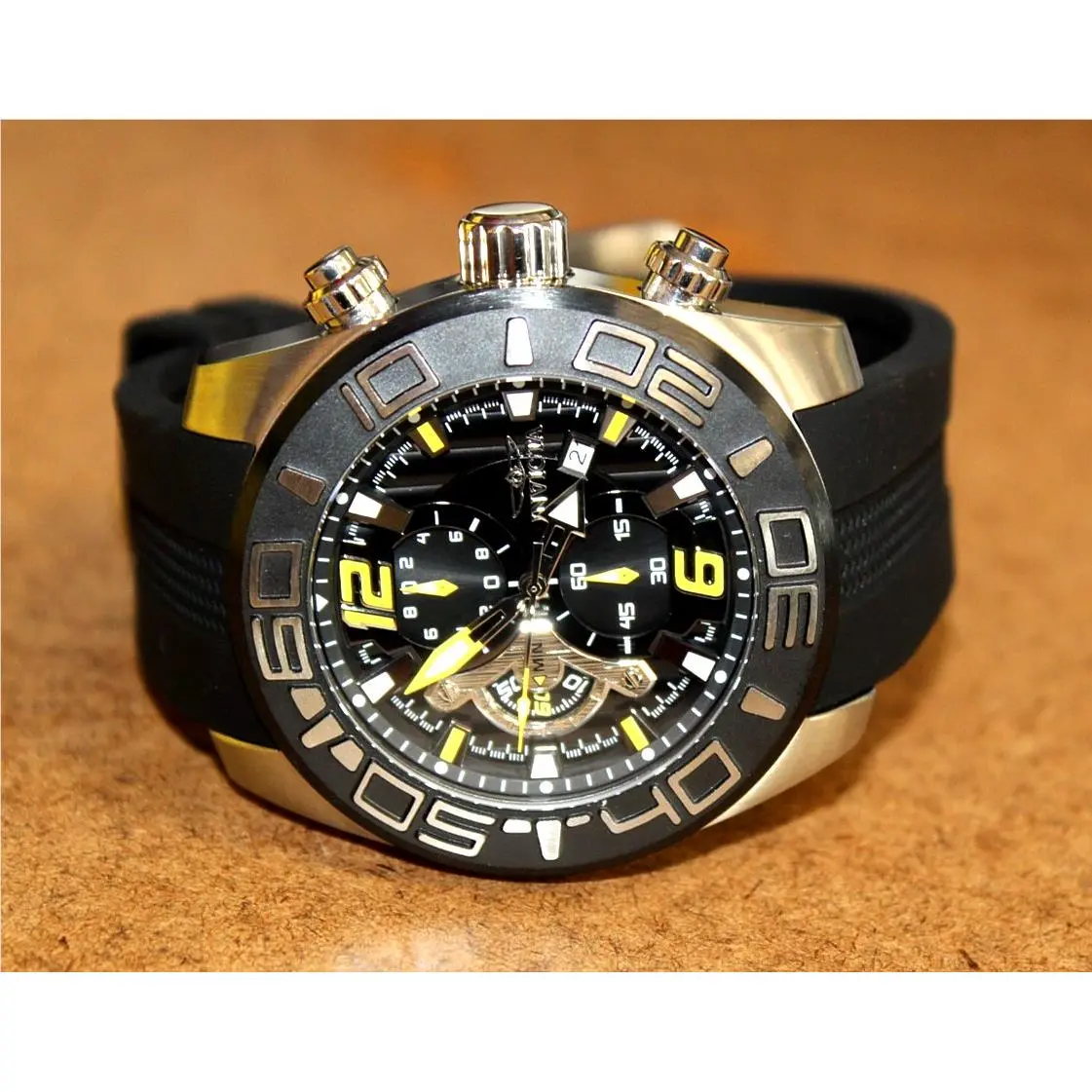 Pro Diver SS Men`s 50 mm Chronograph Watch 22809 046WEI by Invicta