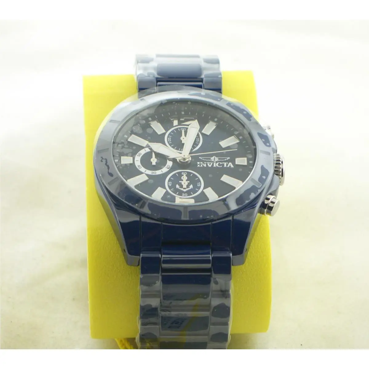 Invicta Ocean Voyage 46297 Chronograph Watch Blue Stainless Steel