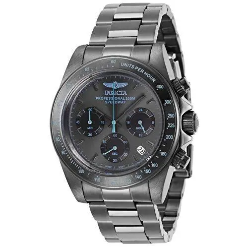 Invicta Men`s 27772 Speedway Quartz Chrono Gunmetal Dial Stainless Steel Watch - Dial: Gunmetal, Band: Gunmetal