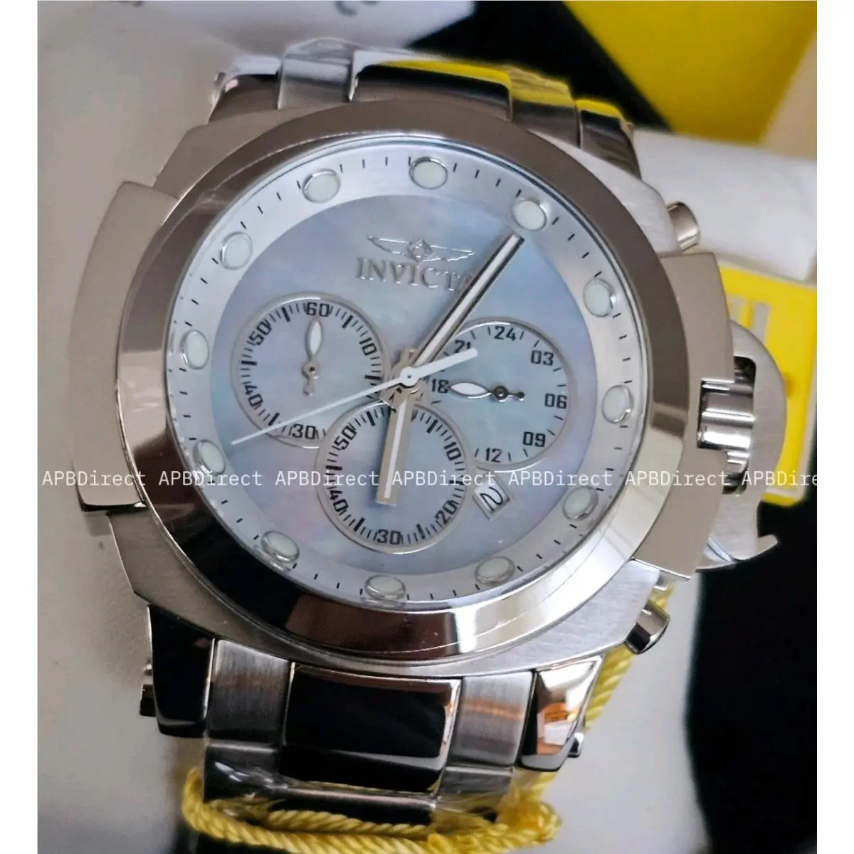 Invicta Man of War - Coalition Forces Platinum Mop Dial SS Bracelet Mens Watch