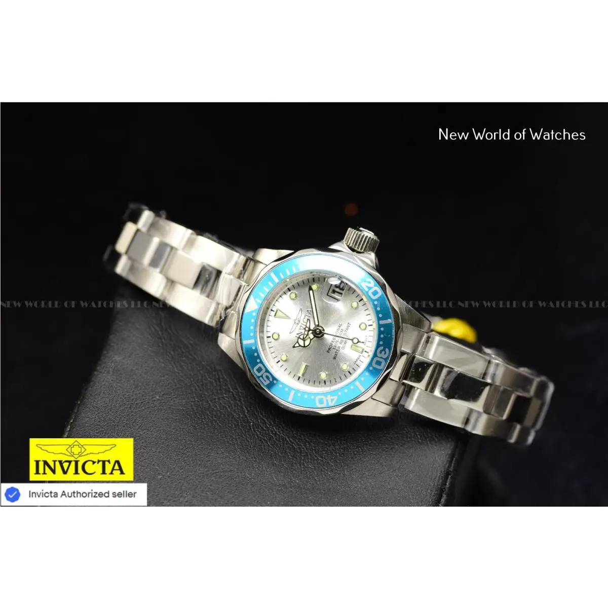 Invicta Pro Diver 24.5mm Metallic White Dial Quartz Stainless Steel Ladies Watch