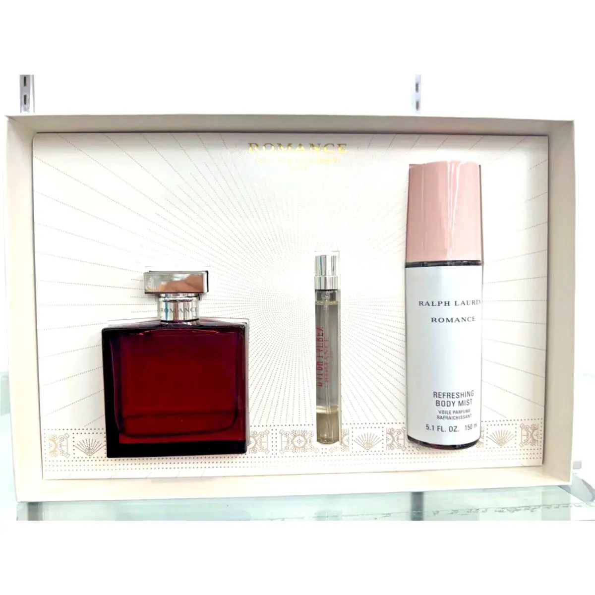 Romance Intense Ralph Lauren Women Perfume Edp Spray 3.4 oz 3 Pcs Gift Set Mist