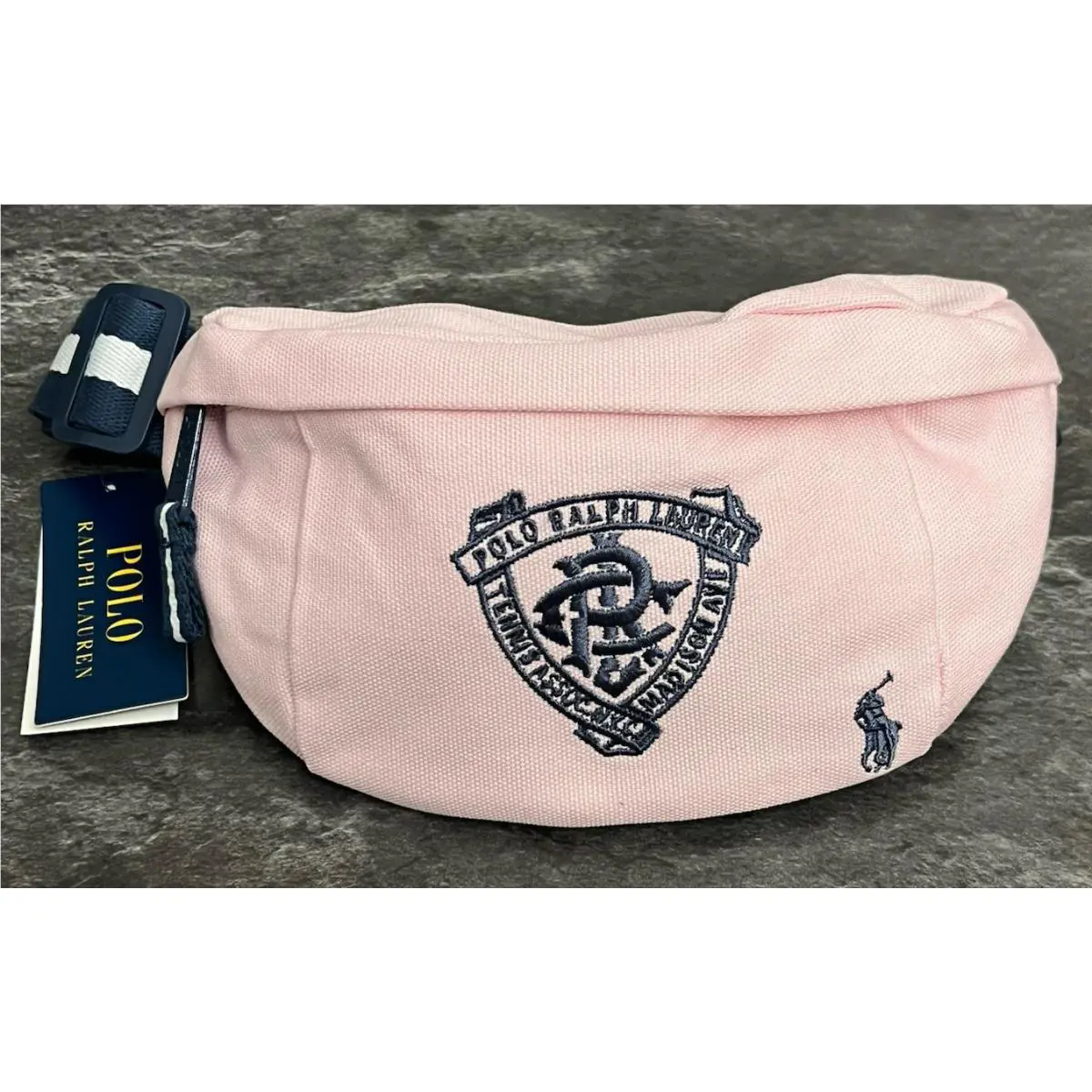 Polo Ralph Lauren Tennis Association Fanny Pack Crossbody Sling Bag Pink