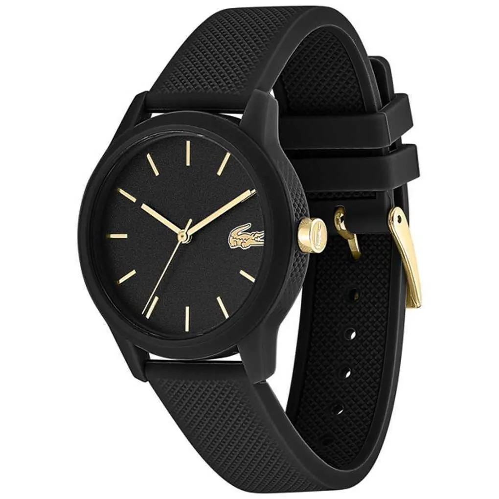 Women`s Watch Black Silicone Strap Model 2001064 by Lacoste