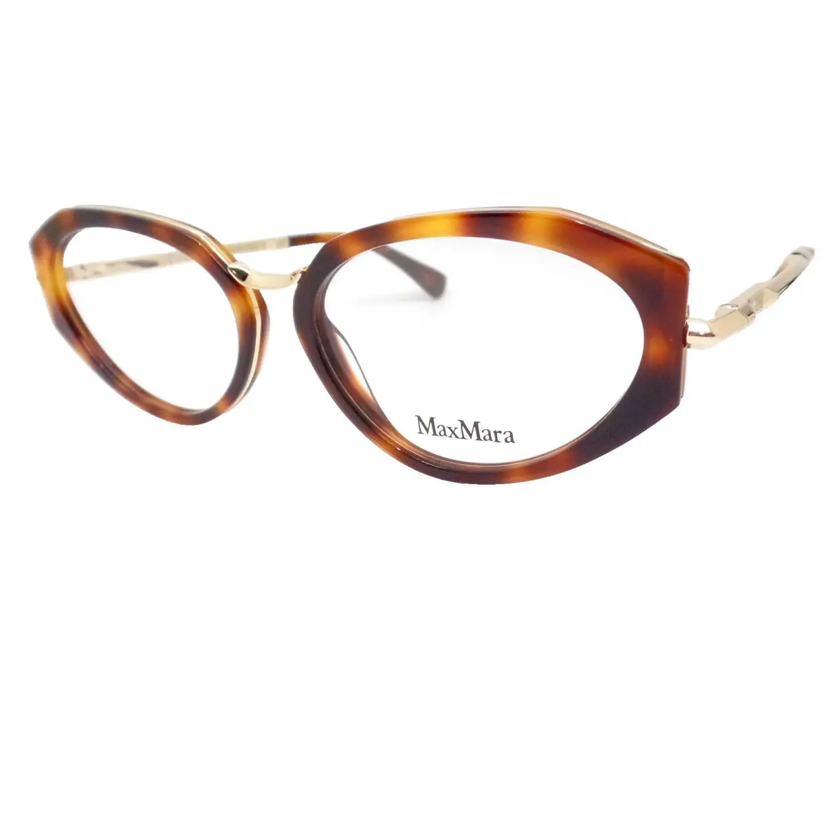 MM 5185 052 Havana Gold 53mm Eyeglass Frame by Max Mara