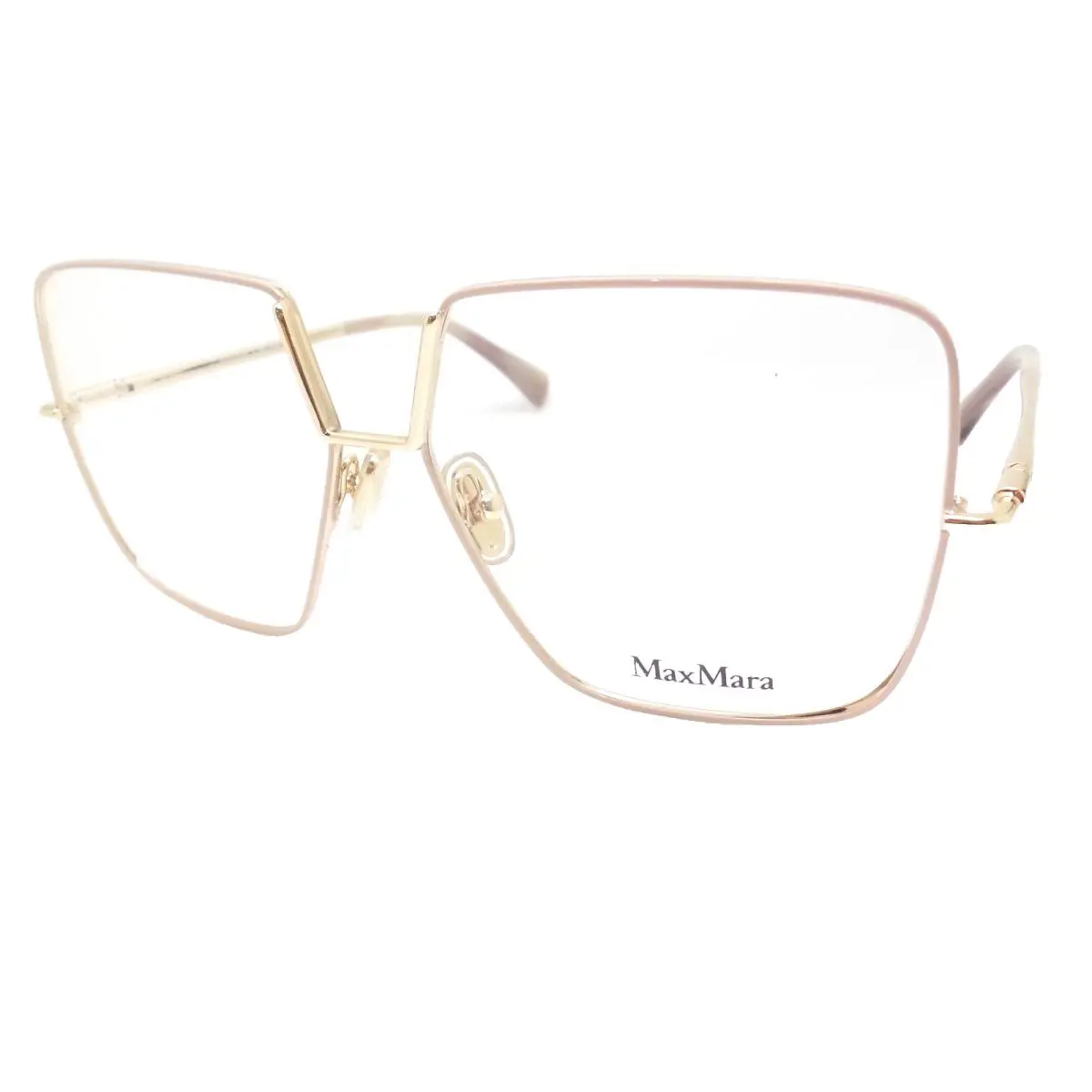 Max Mara MM 5120 025 Shiny Ivory Gold 55mm Eyeglass Frame