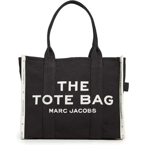 Marc Jacobs The Jacquard Large Tote Bag Black Black/white Canvas M0017048-001