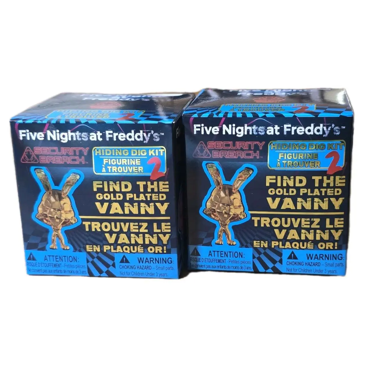 x2 Five Nights At Freddy`s Security Breach Hiding Dig Kit 2 Gold Vanny