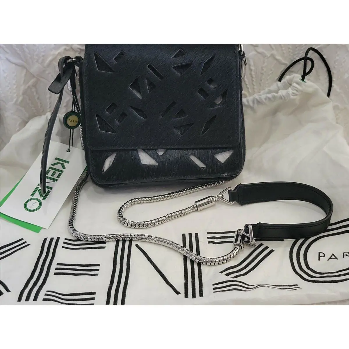 Kenzo Calf Skin Evening Shoulder Bag Fabulous